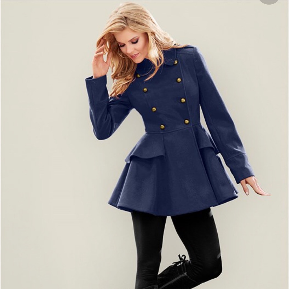 Peplum coat
